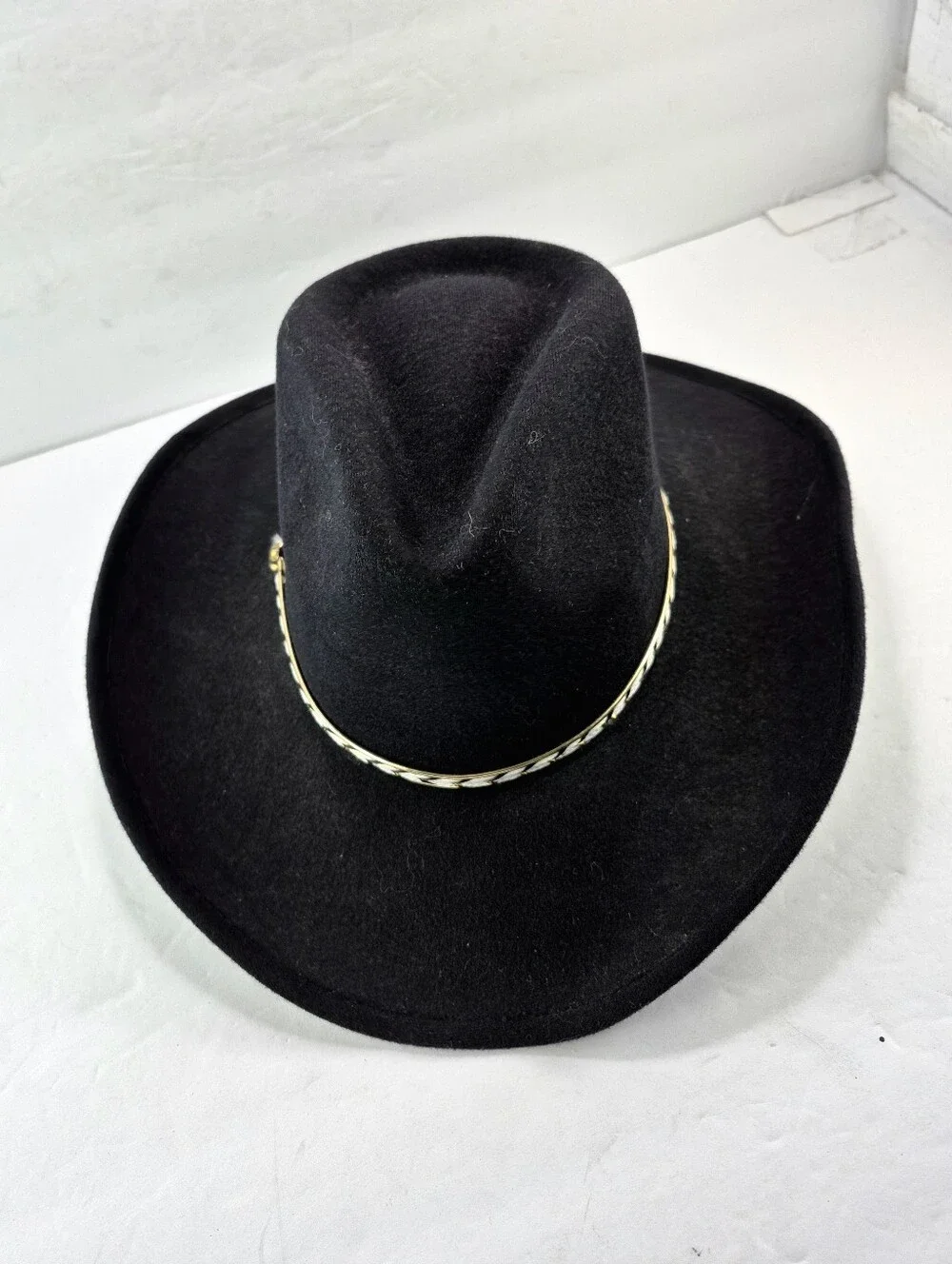 Summit Hat Co. 7X Wool Felt Black Western Cowboy Hat Size 6 5/8. Unisex Western